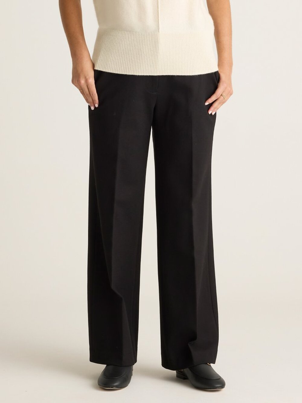 Quince WIde Lef Ponte Trouser